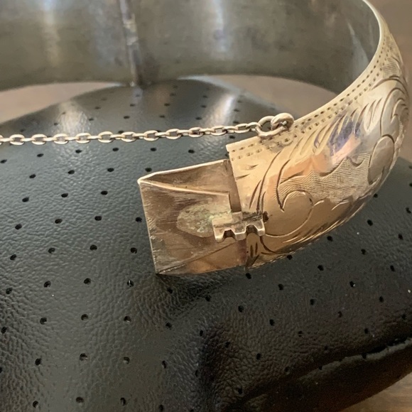 VINTAGE 925 STERLING SILVER BRACELET - Picture 5 of 11